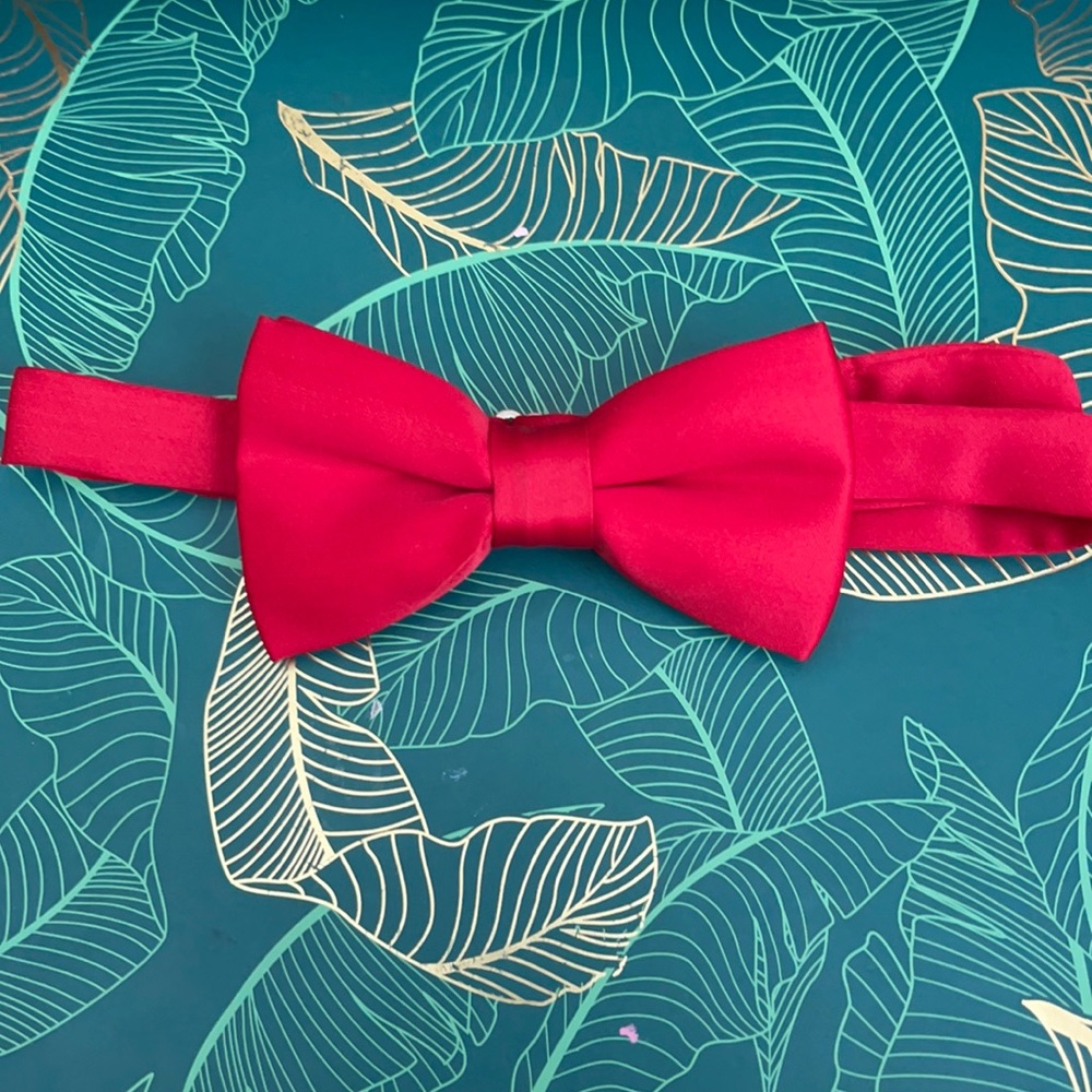 NWOT-Adjustable red bow tie